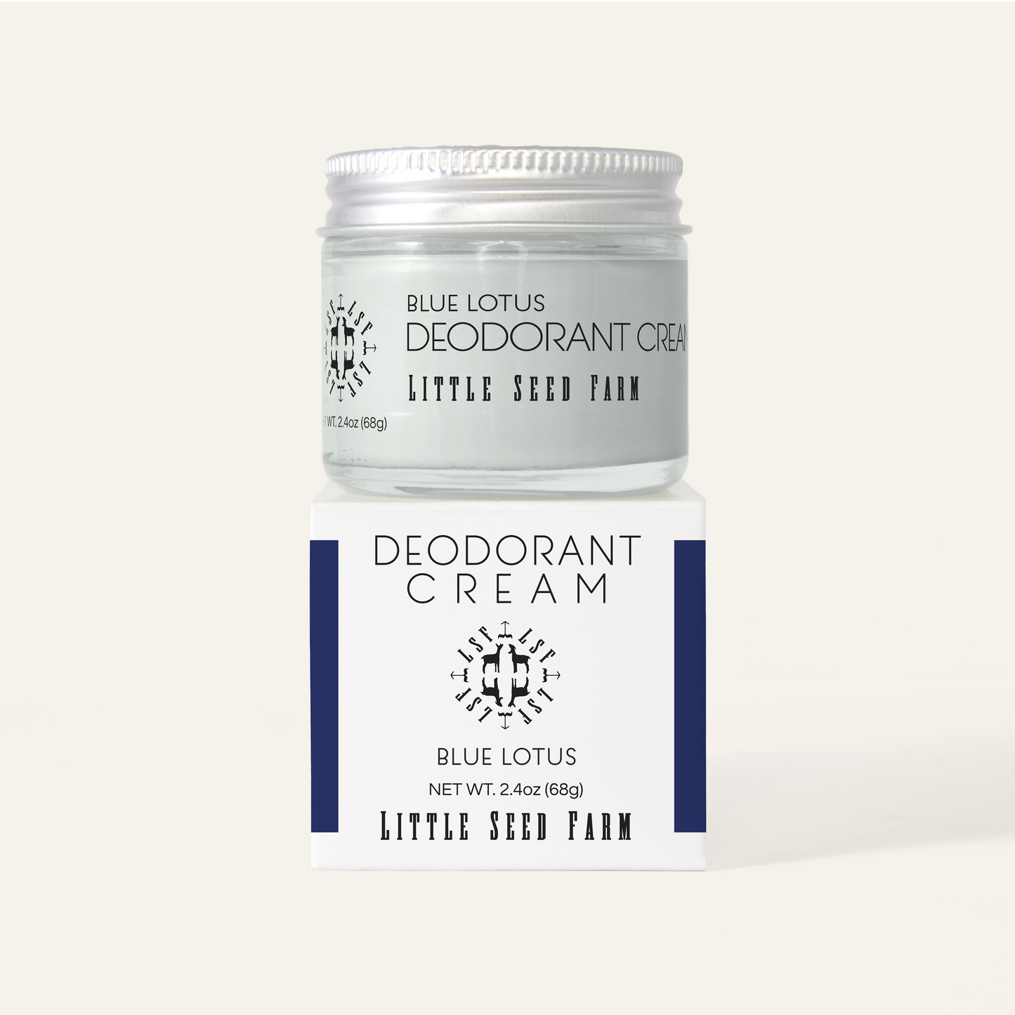 Little Seed Farm Blue Lotus Deodorant Cream, 2.4 oz