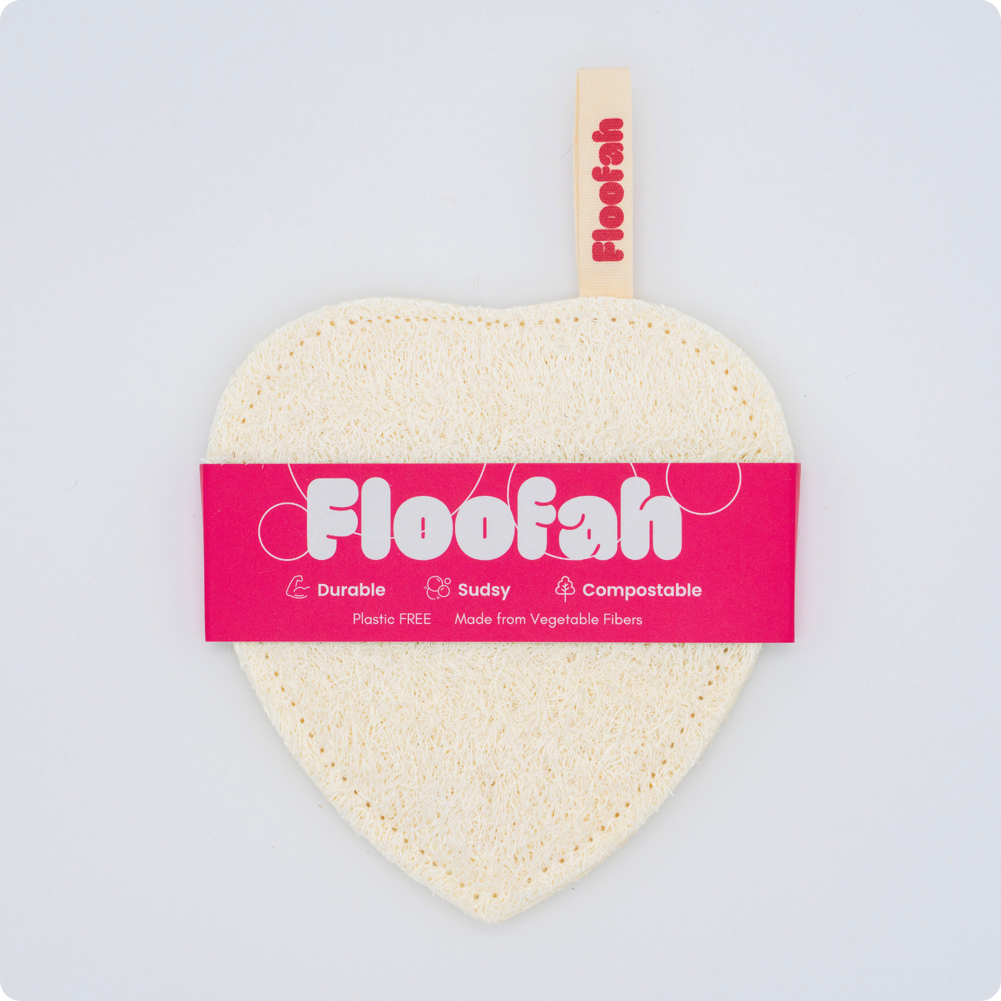 Floofah Heart Shower Loofah
