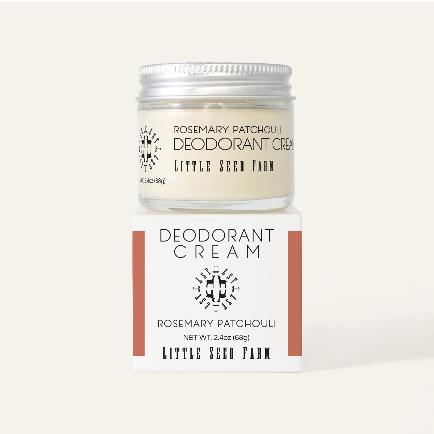 Little Seed Farm Rosemary Patchouli Deodorant Cream, 2.4 oz