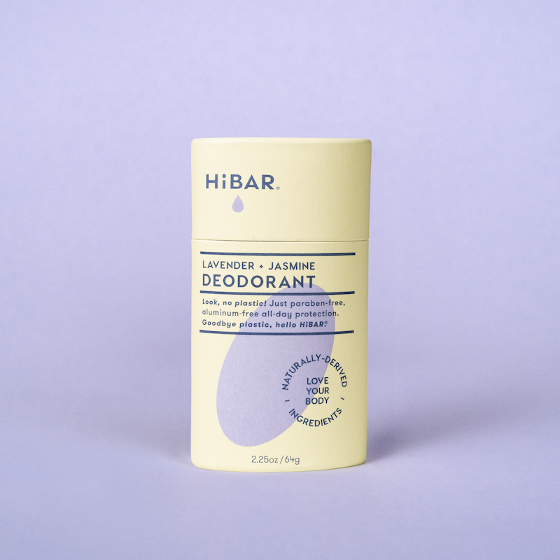 HiBAR Lavender + Jasmine Plastic-Free Deodorant, 2.25 oz