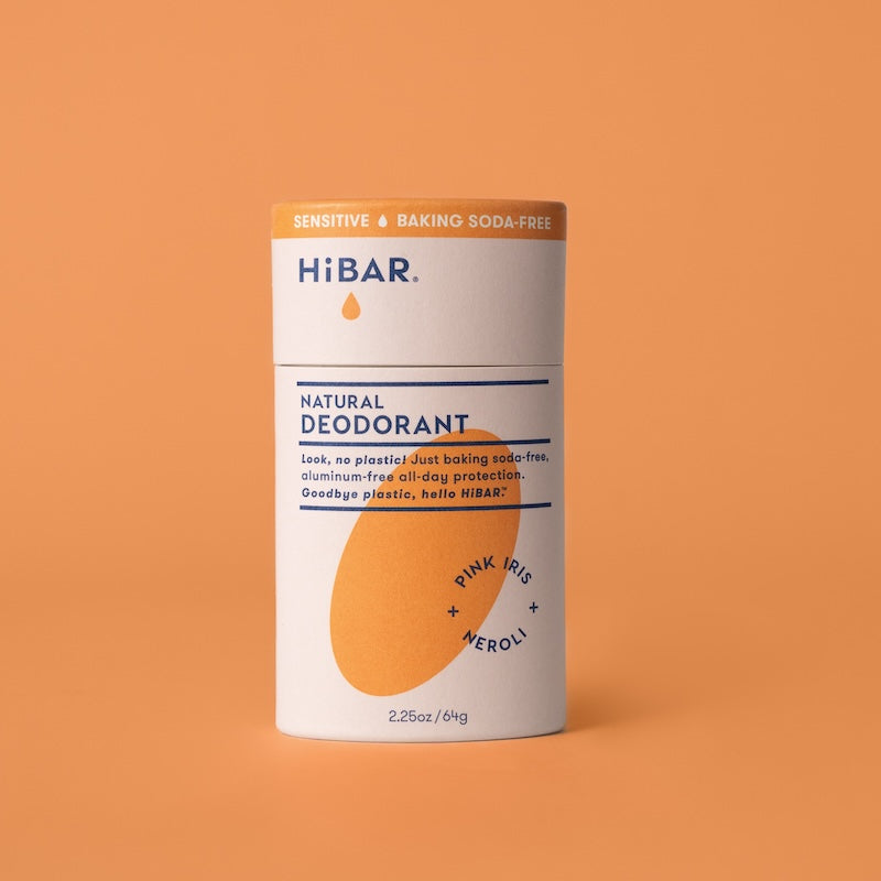 HiBAR Sensitive Pink Iris + Neroli Plastic-Free Deodorant, 2.25 oz