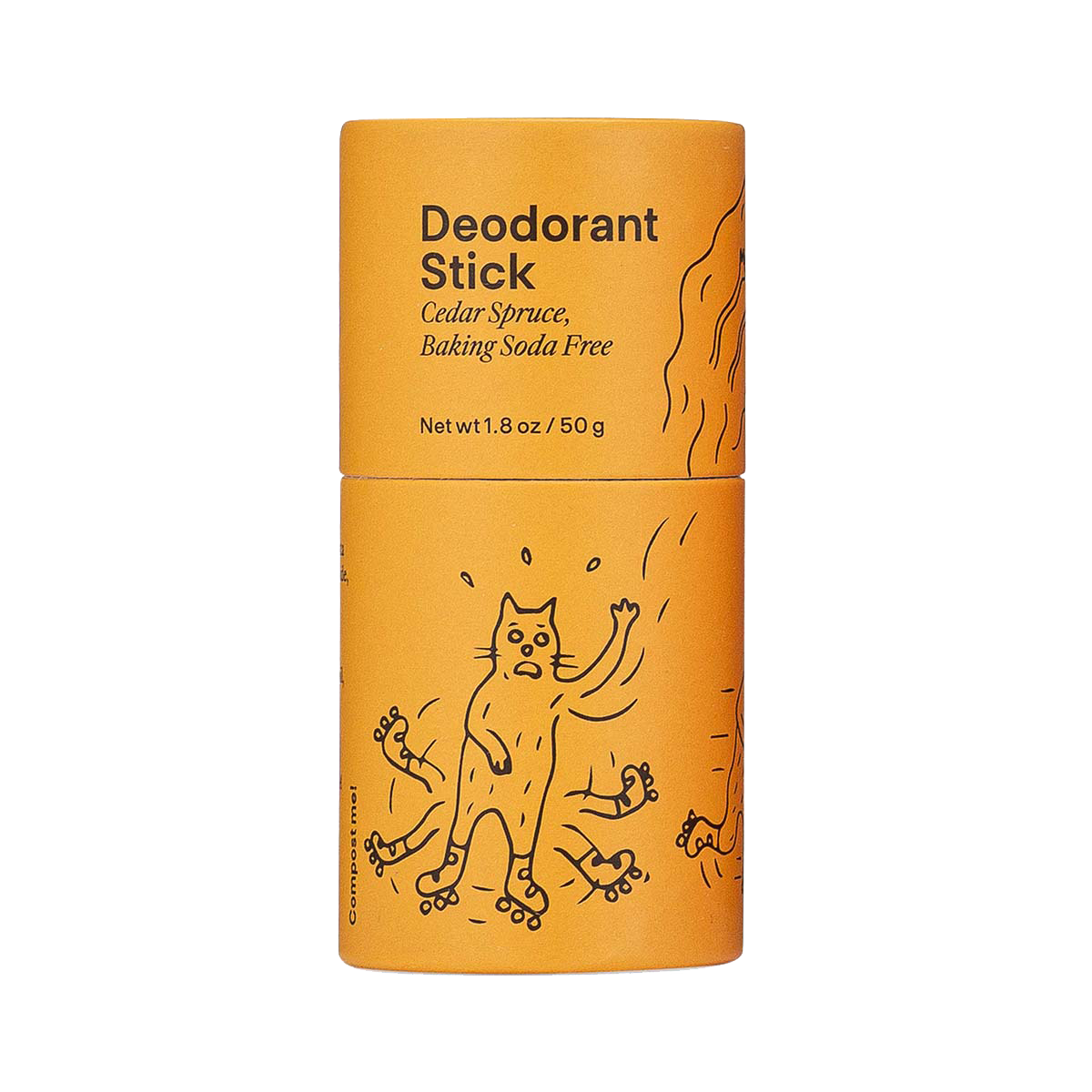 Meow Meow Tweet Cedar Spruce Baking Soda-Free Deodorant Stick, 1.8 oz