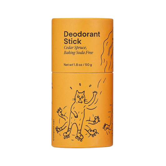 Meow Meow Tweet Cedar Spruce Baking Soda-Free Deodorant Stick, 1.8 oz