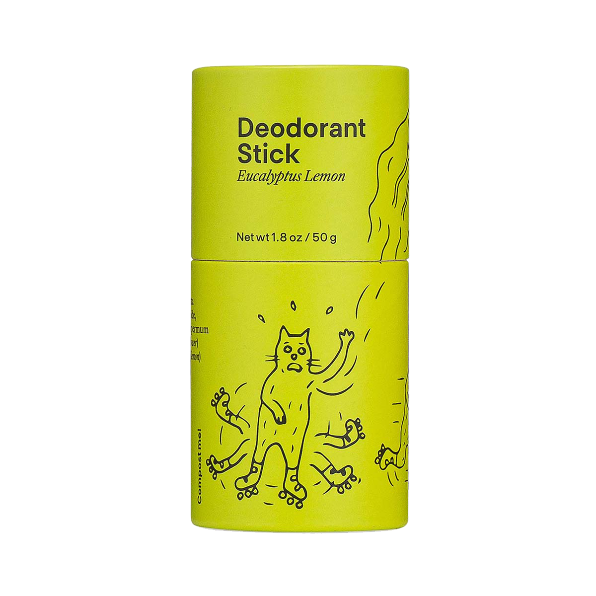 Meow Meow Tweet Eucalyptus Lemon Deodorant Stick, 1.8 oz