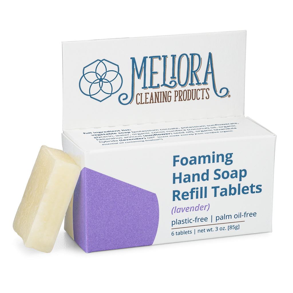 Meliora Foaming Hand Soap Refill Tablets, Lavender