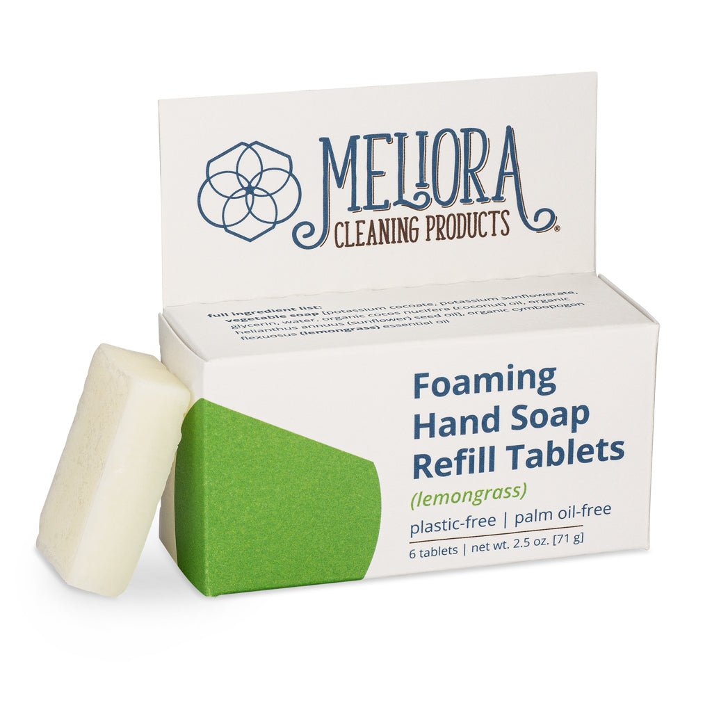Meliora Foaming Hand Soap Refill Tablets, Lemongrass