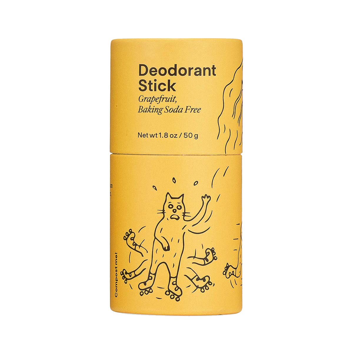 Meow Meow Tweet Grapefruit Baking Soda-Free Deodorant Stick, 1.8 oz