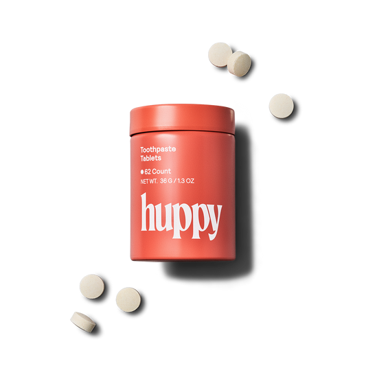 Huppy Kids Strawberry Toothpaste Tablets, 62 Count