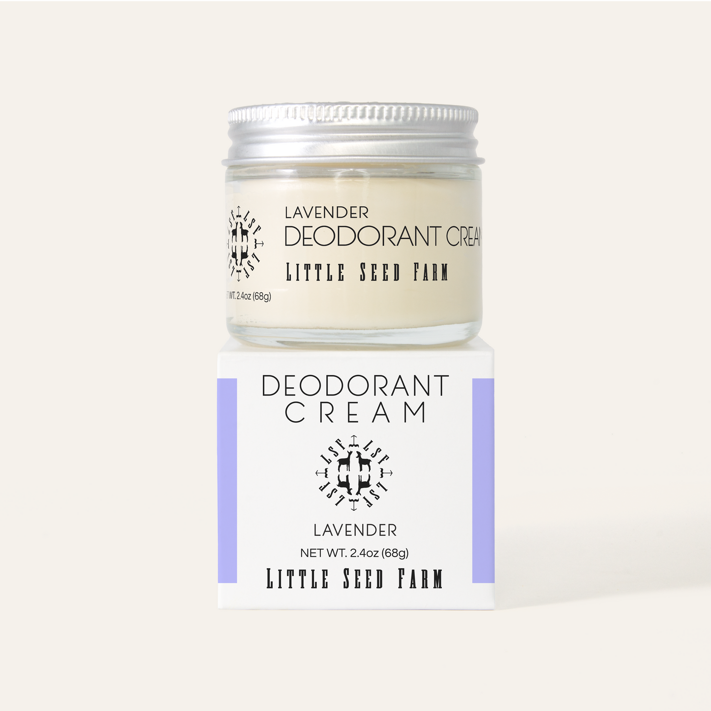 Little Seed Farm Lavender Deodorant Cream, 2.4 oz