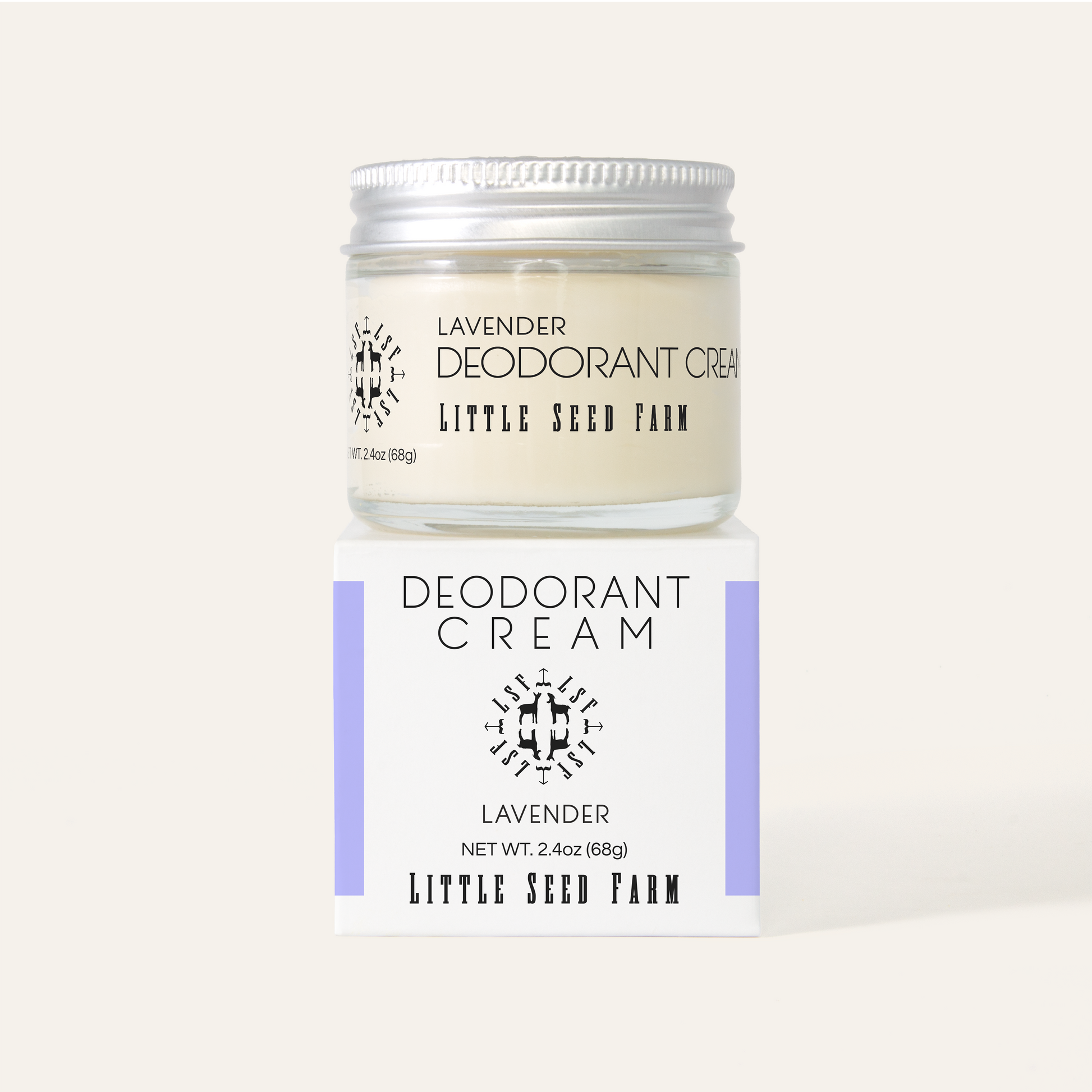 Little Seed Farm Lavender Deodorant Cream, 2.4 oz