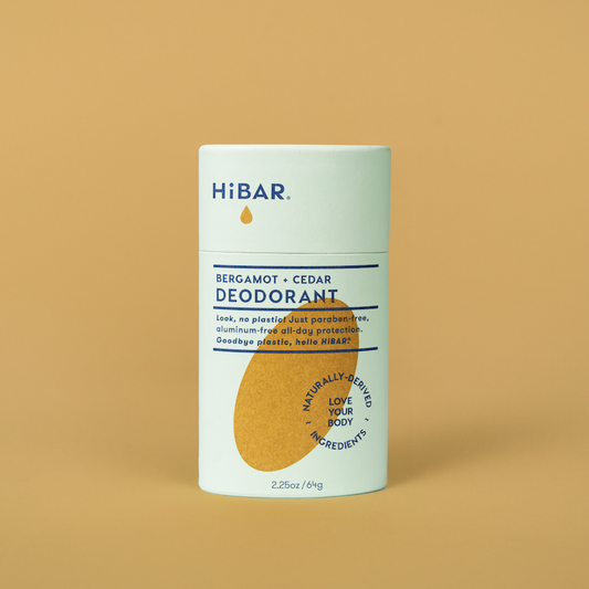 HiBAR Bergamot + Cedar Plastic-Free Deodorant, 2.25 oz