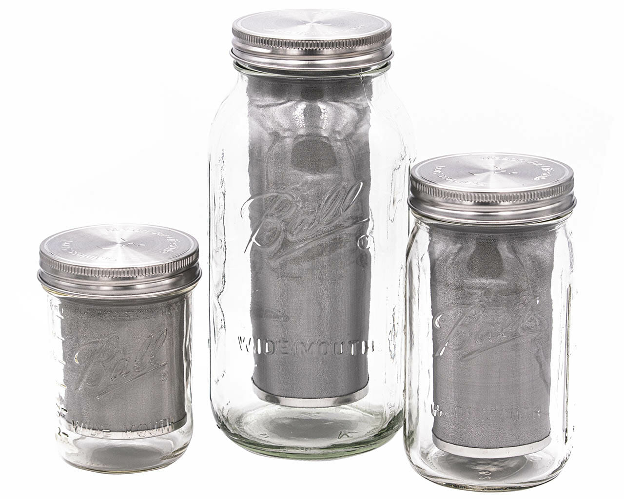 Mason Jar Lifestyle Cold Brew Coffee & Tea Filter for Wide-Mouth Half-Gallon Jar